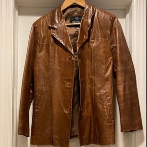 Authentic Italian Brown Leather jacket